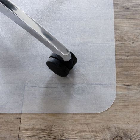 Bodenschutzmatte FORTIFLEX 120 x 90 cm für Hartböden PP/PE milchweiß hjh OFFICE (1/5)