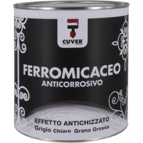 6 x SMALTO CUVER 0,750 L FERROMICACEO GRIGIO CHIARO