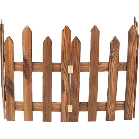 Clôture de jardin en bois de 120 cm de long,grands panneaux de 44 cm de haut,petits panneaux de 39 cm de haut balustrades de jardin, cloisons de cour (1/5)