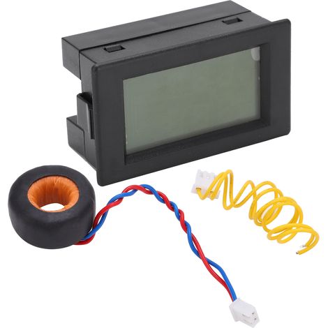 Compteur numérique LCD double affichage AC 80‑400V tension et courant électrique QH4835A (1/5)