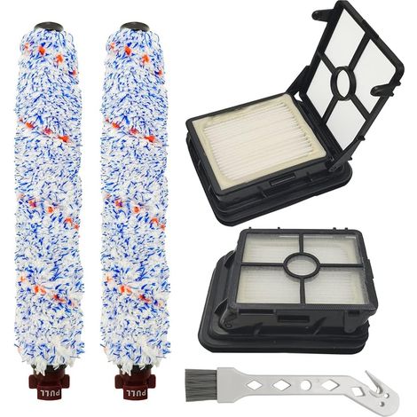 Brosse Rouleau - Filtre Lavable - Pour Aspirateur Eau Et Poussière Crosswave - Lot De 5 Pièces (1/5)