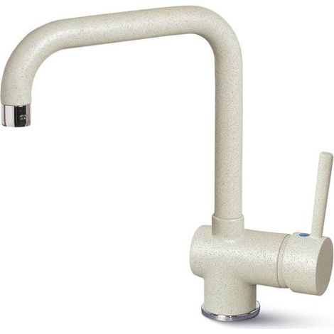 Rubinetto Miscelatore Cucina Elleci Senna Granitek Bianco Antico MGKSEN62 (1/3)