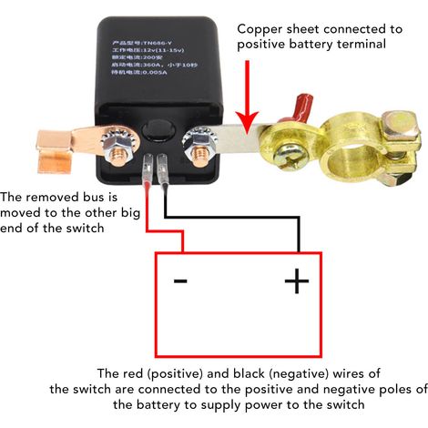 Interrupteur de coupure d'alimentation à distance 12 V pour voiture, antichoc, sensible, compact, adapté aux pick-ups et véhicules agricoles (1/5)