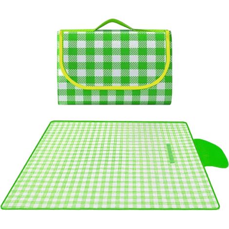 Coperta da picnic pieghevole, coperta da picnic pieghevole impermeabile Tappetino antiumidità e anti-intemperie ad asciugatura rapida 200x200 cm per spiaggia, escursioni, viaggi, attività all'aperto (1/5)