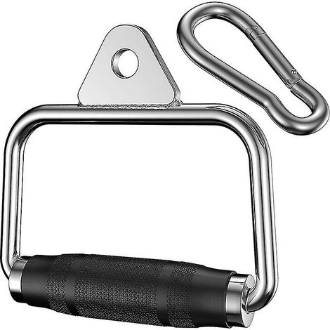 Poignées pour machine à poulie, poignées robustes pour exercices de triceps et biceps avec poulie (1/4)