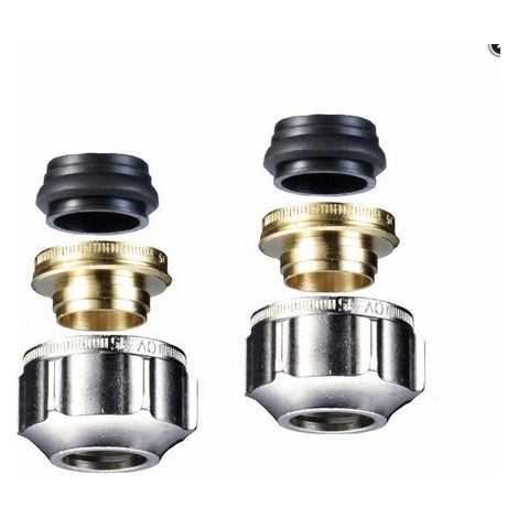 Jeu de raccords à sertir Oventrop pour tubes métalliques, 2 pièces, pour AG 3/4, 15 mm