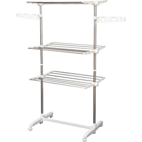 Tendedero easycomfort acero inoxidable plegable 142 cm
