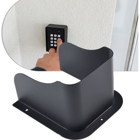 Housse protection anti-pluie sonnette forme U botier étanche pour extérieur entrée porte (1/5)