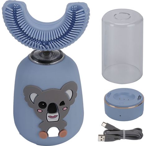 Brosse à dents électrique intelligente en forme de U avec musique, recharge USB automatique pour enfants de 2 à 7 ans (1/5)
