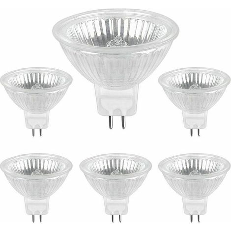 Ampoule Halogène GU5.3 - 35 W - 12 V - 400 Lm - 2700 K - Dimmable - MR16 - Lot de 6 (1/5)