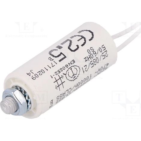 2,5uf 470vac Kondensator Motor Ø25x55mm Kabel + Drehbank M8 Ct2,5mf470v/Kabel