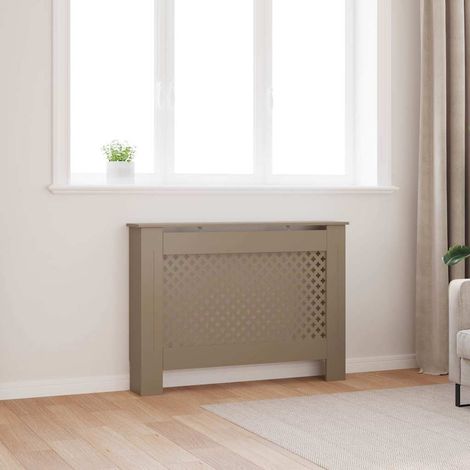 vidaXL Cubierta para radiador MDF 112x19x81,5cm (1/5)