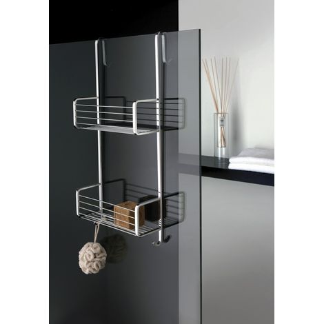 PORTE SAVON DOUBLE A PANIER A ACCROCHER EN LAITON GRAND HOTEL CHROME - CRISTINA ONDYNA GH15951 (1/2)