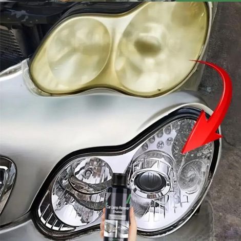 Car Lamp Recover Emulsion,Elimination of Oxidation Polishing Apply Turn Cloudy Headlights Into Crystal Clear Vision Long-Lasting (1/5)