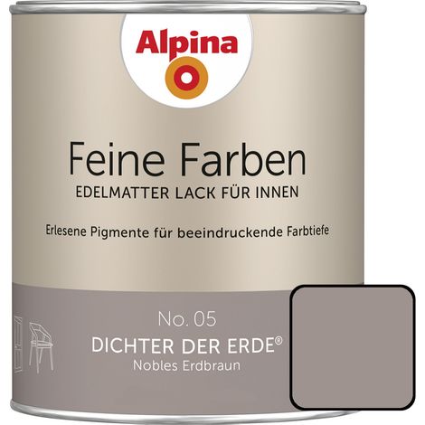 Alpina Feine Farben Lack No. 05 Dichter der Erde  erdbraun edelmatt 750 ml Buntlacke (1/3)