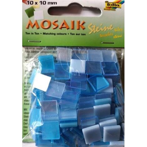 Guijarros de mosaico de 10x10 mm azules