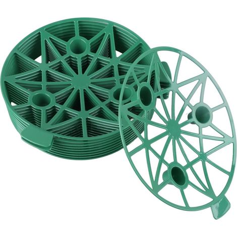 Elkuaie Melon Supports - Prévention de la pourriture du sol - Pour melons et fraises - Ensemble de 10 pièces - Vert (1/5)