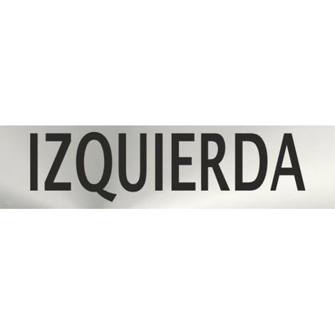 Señal Informativa de acero inoxidable direccional Izquierda SEKURECO (1/2)