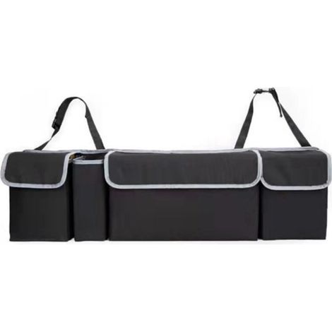 Sac organisateur de coffre de voiture, sac organisateur pliable et étanche avec 4 poches, sac organisateur de coffre multifonctionnel, adapté aux accessoires intérieurs de SUV et de camions. (1/5)