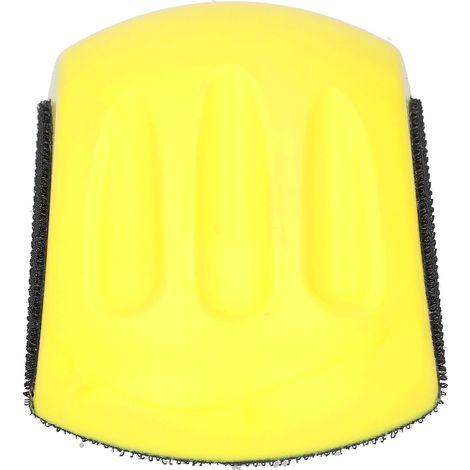 Handschleifscheibe mit Klettverschluss, manueller Handschleifblock, Polierscheibe, 5 Zoll (125 mm) (1/5)