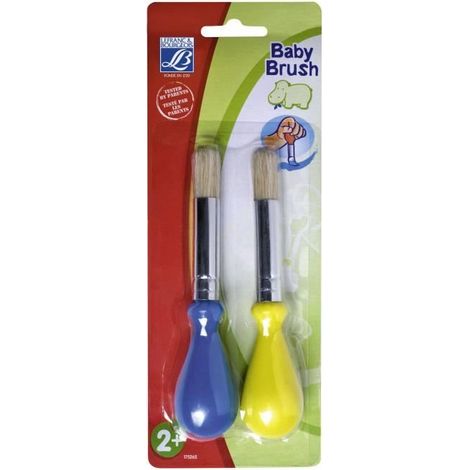 LEFRANC & BOURGEOIS Blister 2 baby brushes pinceaux éducation