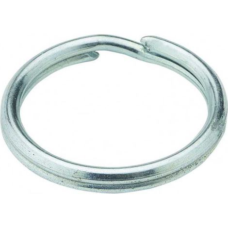 Anneau brisé CHAUBEYRE 1,5x21 mm acier nickelé sachet de 10 pièces