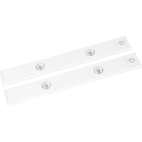 Lot de 2 bandes lumineuses magnétiques avec détecteur de mouvement, rechargeables par USB 5V, fonction œil de chat intelligent, fixation adhésive, 30 cm (1/5)