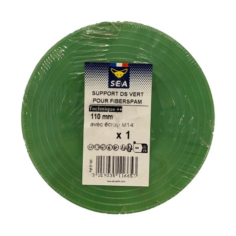 Plateau support pour disque 125mm Fiberspam avec écrou M14 - 511665 - SEA (1/2)