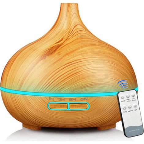 Aroma-Diffusor für ätherische Öle. 550 ml Ultraschall-Kaltnebel-Aroma-Diffusor, elektrisch, mit einstellbarem Nebelmodus und 7 LED-Farben.