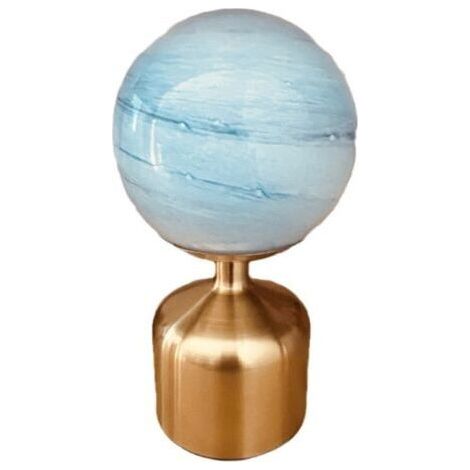 Veilleuse lunaire, lampe de chevet pour chambre à coucher, lampe décorative pour salon, lampe de bureau,rechargeable,bleu (1/2)