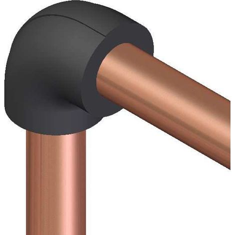 Coude isolant K-FLEX STR pour réseaux ACIER et CUIVRE - ép. 19 mm - diam. 42 mm