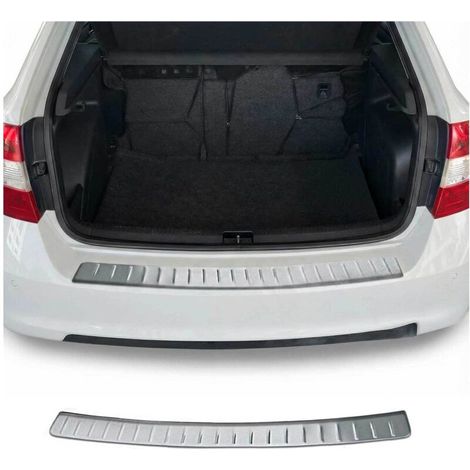 Protection Seuil de Pare-Chocs Arriére Compatible avec Skoda Rapid Berline 2012-2019 Brossé (1/5)