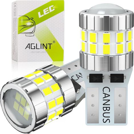 Ampoules T10 LED CANBUS W5W 501 194 12V 24V pour Voiture LED Éclairage Intérieur Dôme Porte Côté Coffre Plafonnier Plaque D'immatriculation Position Lumière 6500K Blanc (1/5)