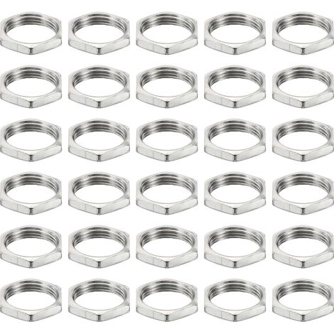 M12x0,75 Acier Hex Écrous, 50 Paquet Métrique Filetage Zinc Plaqué Fini Matériel Écrous Vis Boulon Fixations pour Lampes Machines Réparation 3mm Hauteur (1/5)