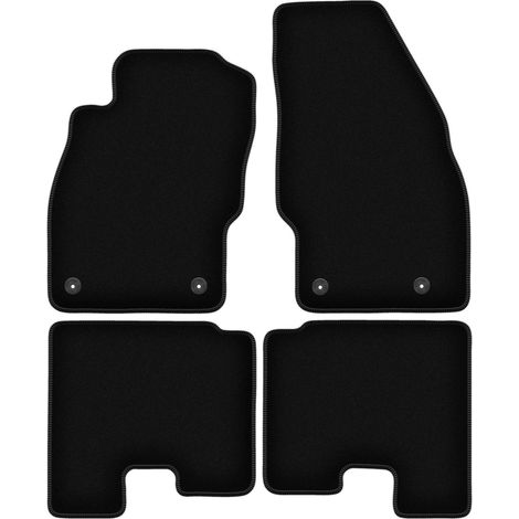Tappetini BASIC in velluto nero per: Opel Adam hatchback (2012-)