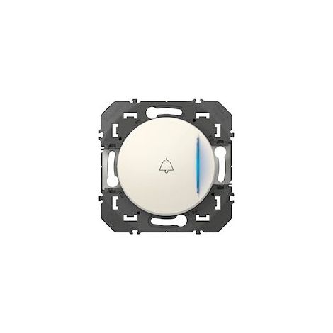 Poussoir simple - Avec voyant lumineux - Marquage sonnette - 6 A - Dooxie - 600018 - Legrand - Blanc