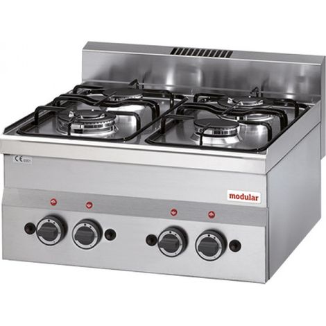 Réchaud 4 zones au gaz - Modular
