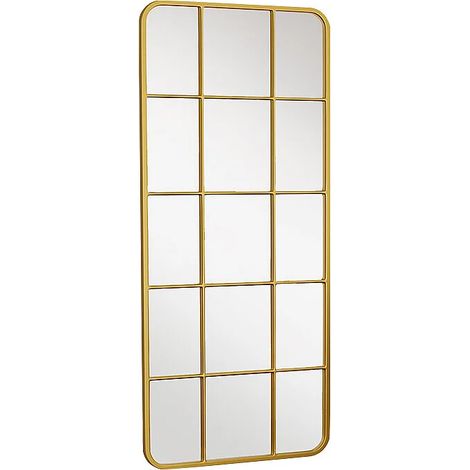 Specchio finestra L. 60 x H. 140 cm in Metallo Dorato - SCIARA (1/5)