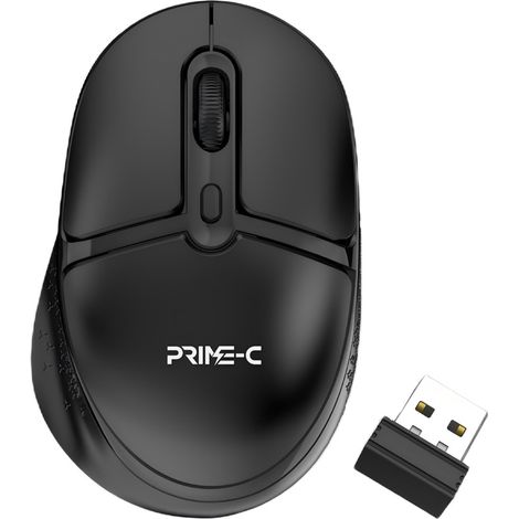 Souris sans fil, clic silencieux + réglage DPI sur 3 niveaux + portée de 10 mètres - noire