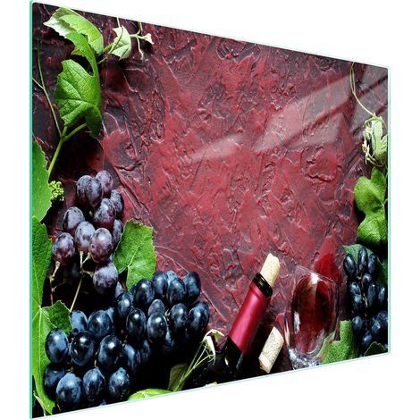Glasschneidebrett 52x30 Wein