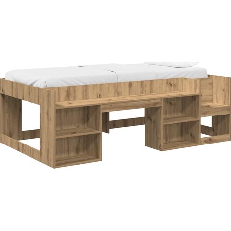 Maison Exclusive - Kinderbettgestell mit Stauraum Artisan-Eiche 8