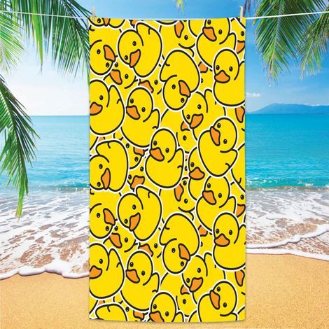 Ensemble de serviettes de plage en microfibre, extra large, séchage rapide, douces, anti-sable, 76 x 152 cm, pour enfants, femmes et hommes, piscine, natation, plage, accessoire indispensable (motif c (1/5)