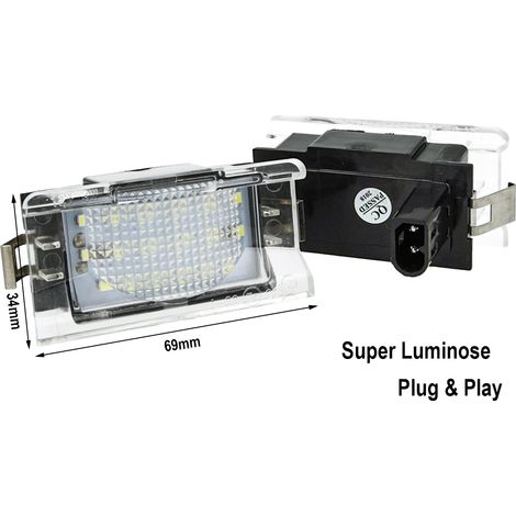 Kit Luci Targa Led BMW Serie 5 E34 Touring 1991-1996 Canbus No Errore Bianco 6000K 12V 5W (1/3)