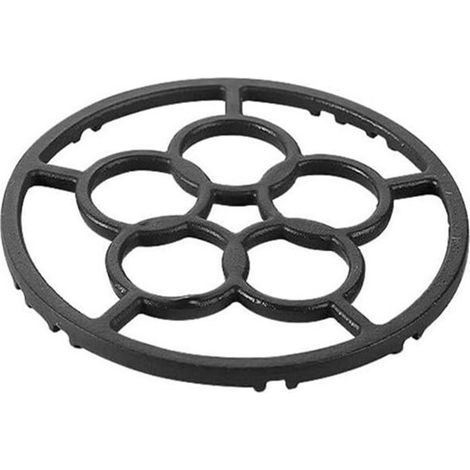 Support de Wok Pratique de 18,2 cm en Fonte, Compatible avec les Plaques de Cuisson à Gaz, pour une Préparation Efficace des Sautés. (1/4)
