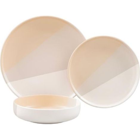 Servizio di Piatti da Tavola in Ceramica Skandik Mood Sand 18 Pezzi (1/3)