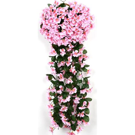 Orchidée artificielle à 5 pétales, fleurs simulées, fausses fleurs, décoration de mariage, fête des mères, mur de jardin rose-AquaForge