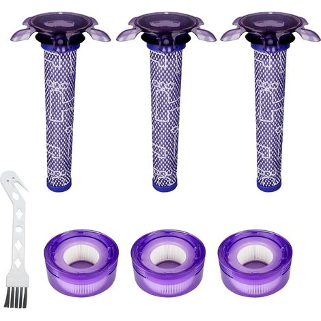 7 Pièces Filtre, Brosse Pour Dyson V7 V8, Lavable HEPA, Compatible Absolute Animal Motorhead (1/5)