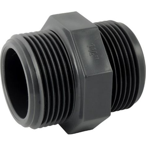 Raccord PVC pression - Mamelon PVC pression à visser 3/8''