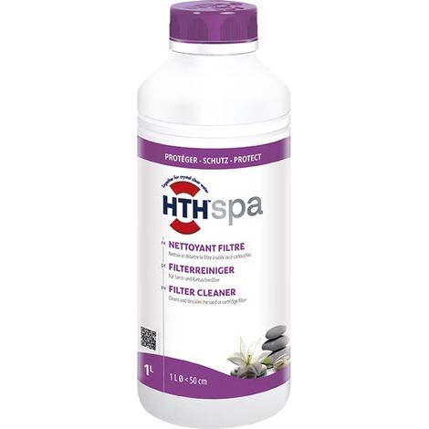 hth Spa Filterreiniger 1 L (1000 ml) Filter Reiniger für Whirlpools und Spas