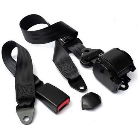 Ceinture de sécurité universelle à 3 points avec enrouleur automatique, ceinture de sécurité pour voiture (1/5)